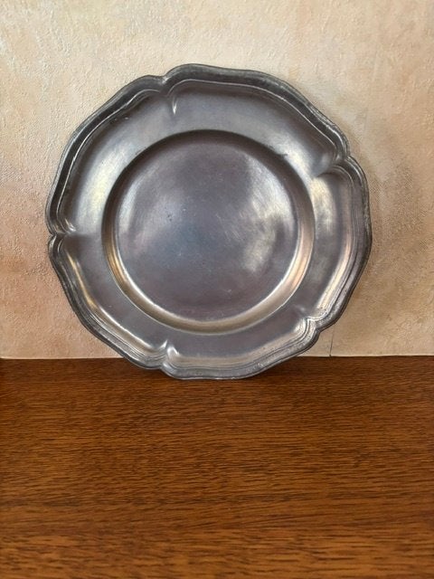 Grande assiette en étain, Antiquités & Art, Antiquités | Étain, Enlèvement ou Envoi