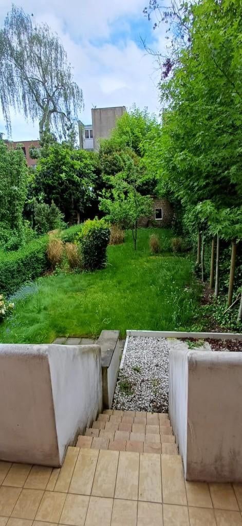 Appartement te huur in Evere (begane grond, tuin), Immo, 50 m² of meer, Brussel