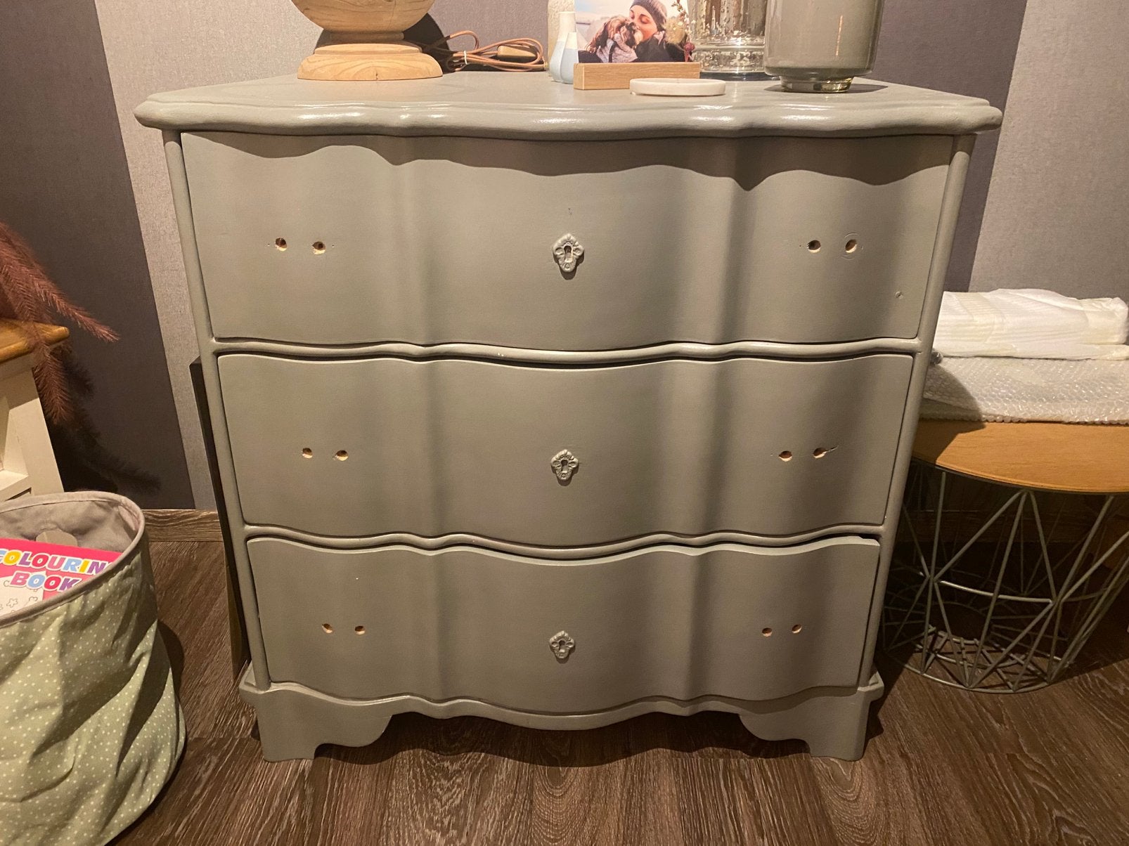 Commode 3 tiroirs en bois, 3 ou 4 tiroirs, Enlèvement, Utilisé, Chêne