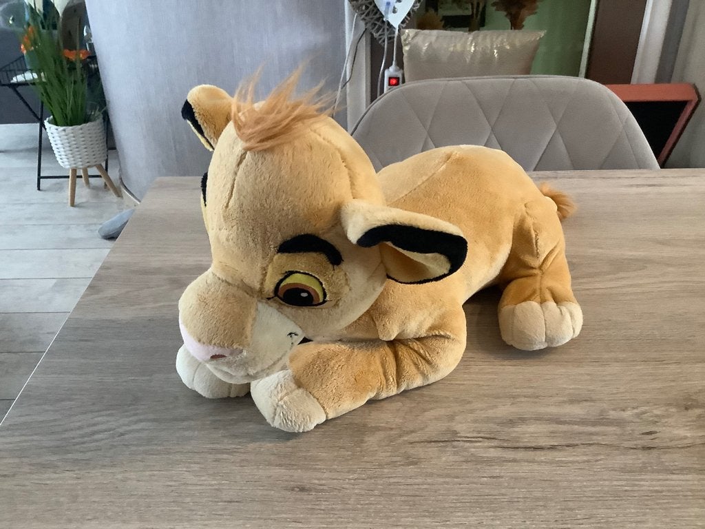 Personnage en peluche Disney Le Roi Lion Simba (25x36 cm), Doré, Comme neuf, Moyen (20 à 80 cm), Nicotoy