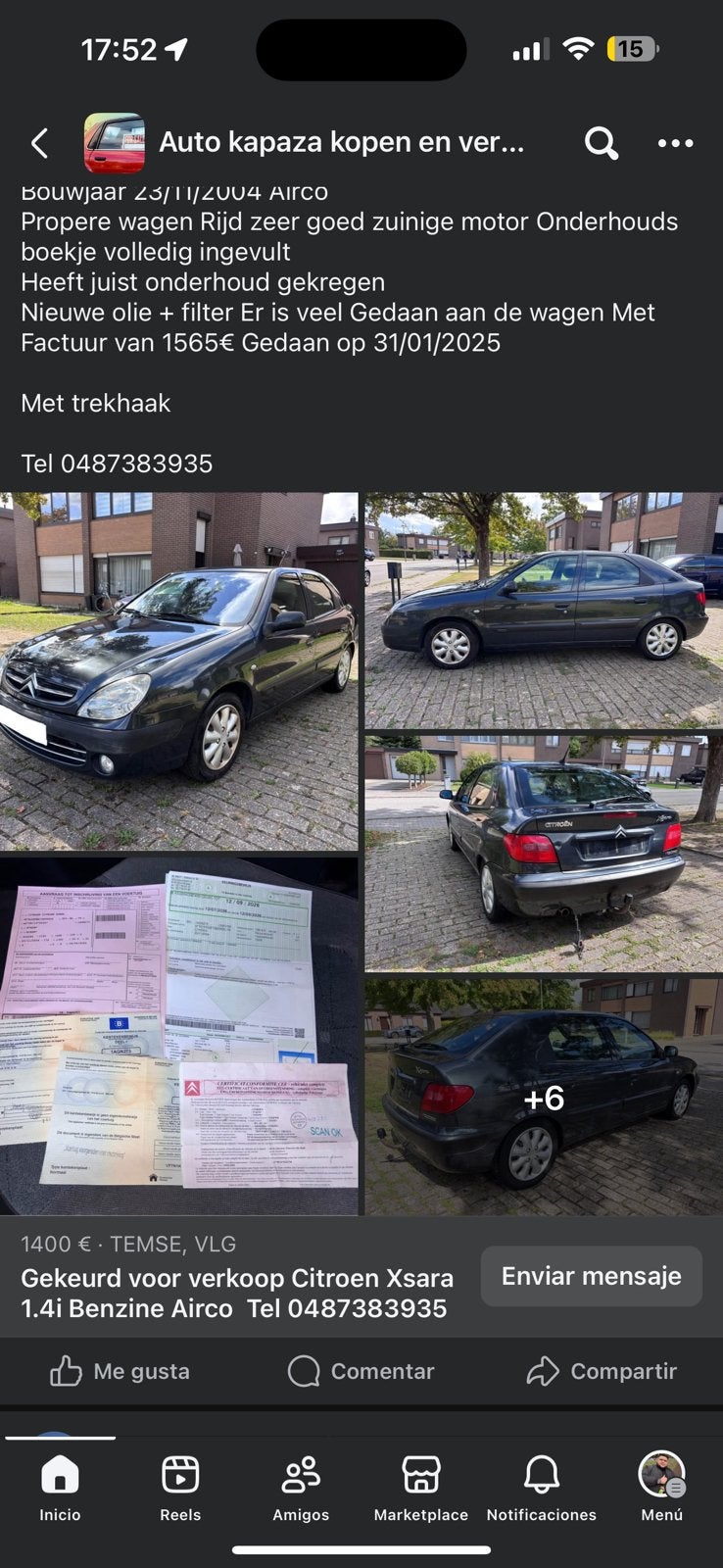 Citroën Xsara 1.2 benzine, Comme neuf