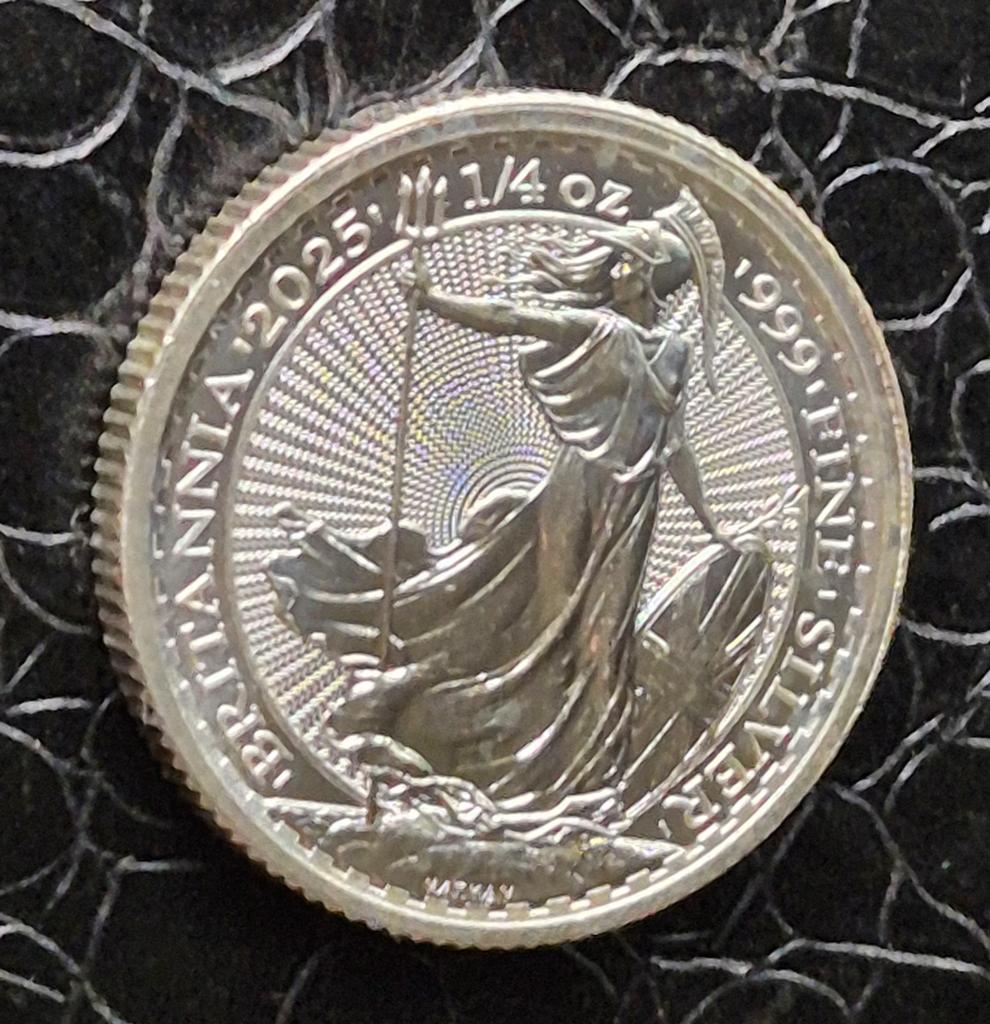 Britannia  1/4 Oz Silver 2025  Charles lll, Ophalen of Verzenden, Overige landen, Losse munt, Zilver