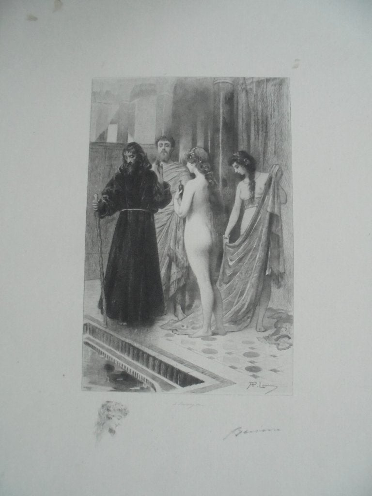 Preraphaelitische Litho  1  Gesigneerd, Antiek en Kunst, Kunst | Litho's en Zeefdrukken, Gesigneerd, Ophalen of Verzenden