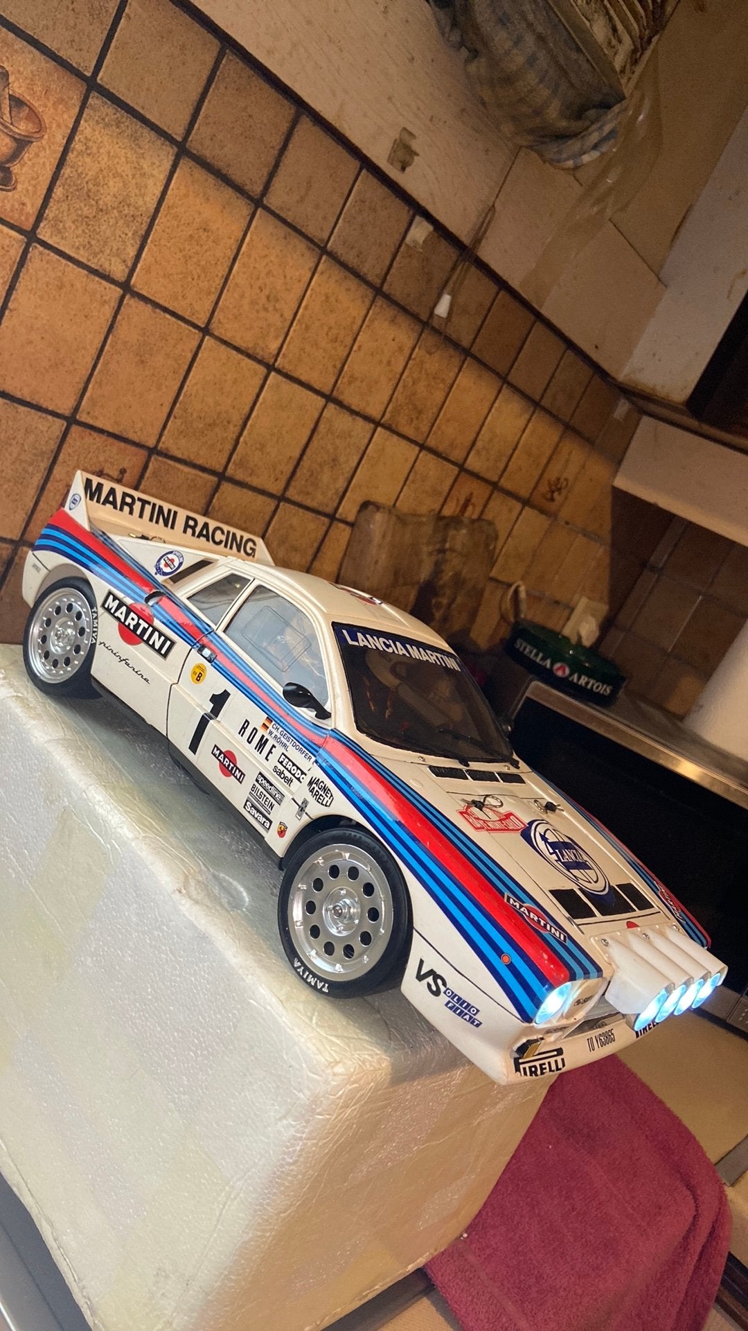 RC TAMIYA LANCIA 037 RALLY NAGELNIEUW RTR, Elektro, Nieuw, Ophalen of Verzenden, Schaal 1:10