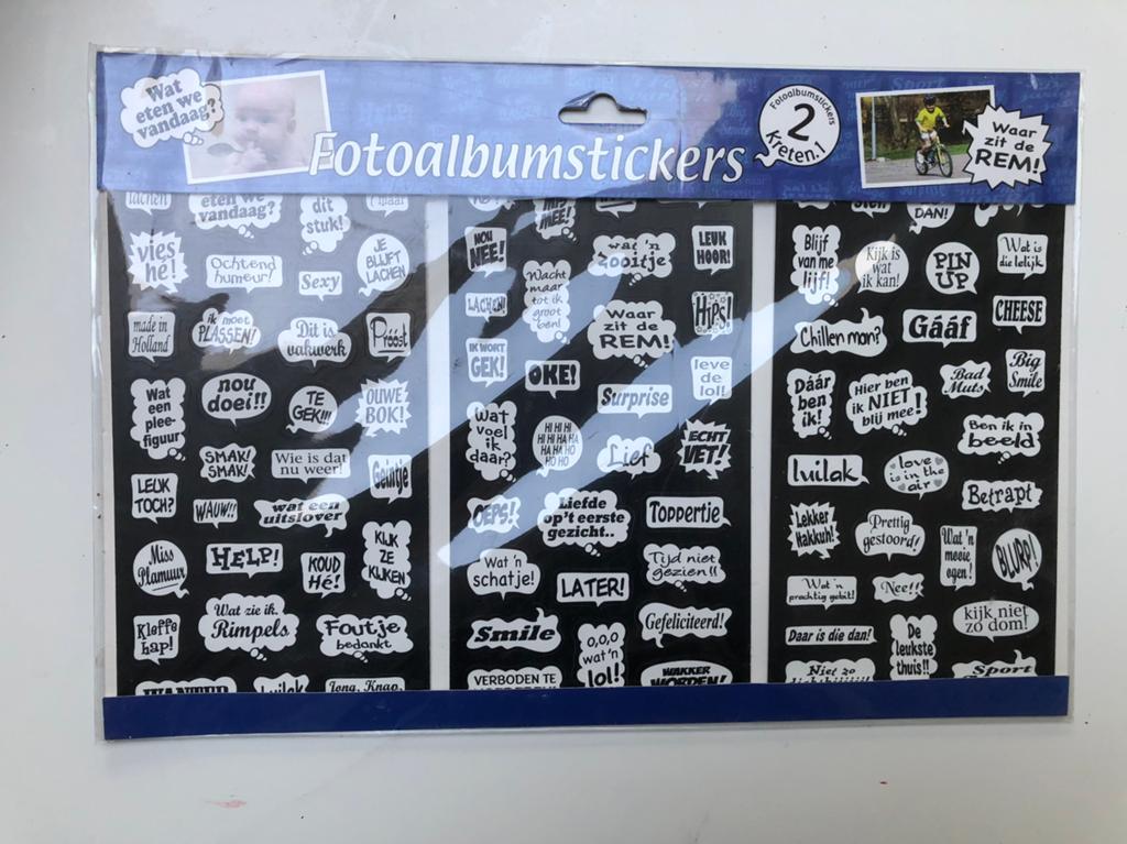 Stickers voor fotoalbum, Audio, Tv en Foto, Fotoalbums en Accessoires, Ophalen of Verzenden, Nieuw, Fotoalbum-accessoires