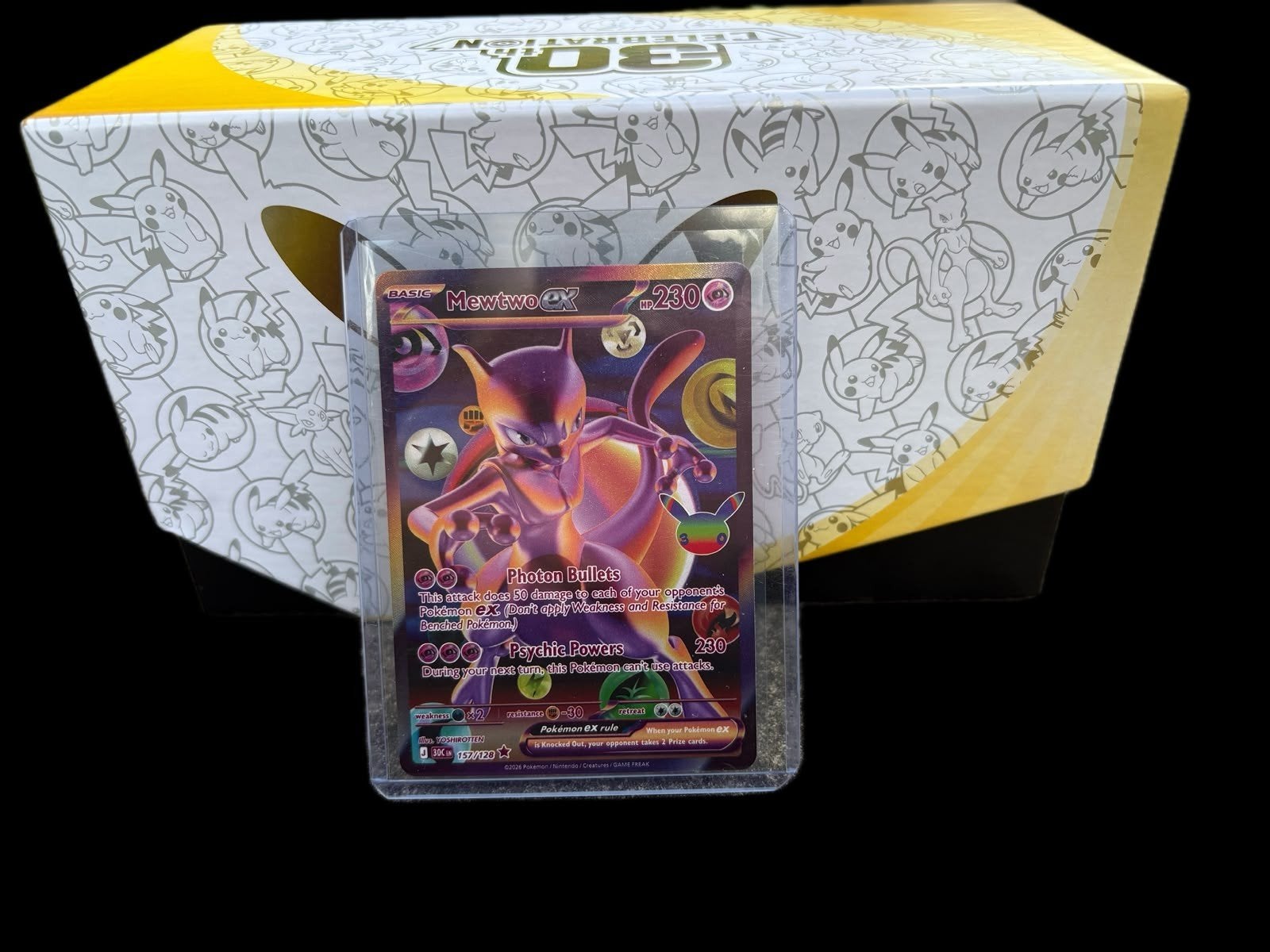 Mewtwo ex Pokémon-kaart, 30th Anniversary c, Hobby en Vrije tijd, Ophalen