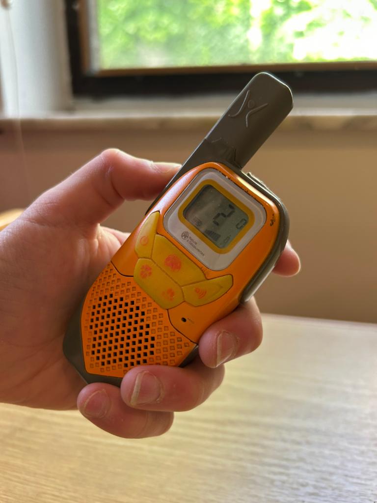 Walkie talkie set kinderen, Télécoms, Talkies-walkies & Walkies-talkies, Enlèvement, Utilisé
