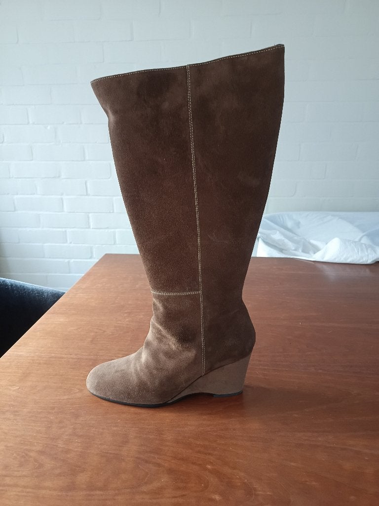 Bottes à manche large, Neuf, Beige, Enlèvement, Bottes hautes