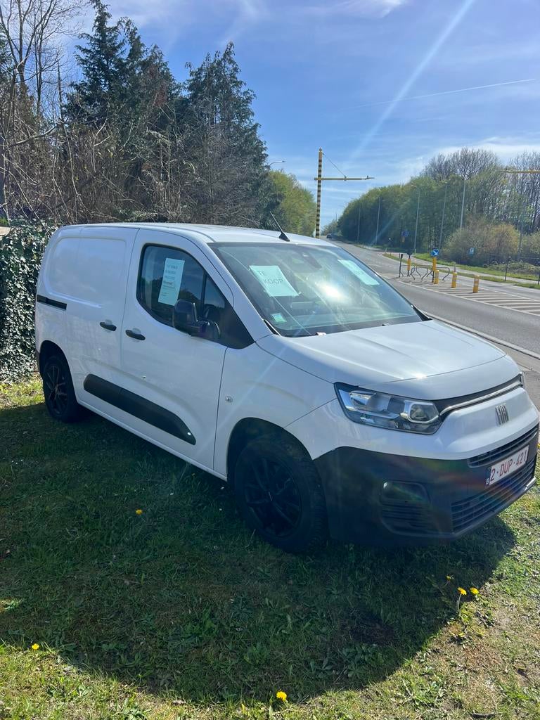 Fiat doblo automaat diesel btw wagen, Stof, Euro 6, Parkeersensor, Wit
