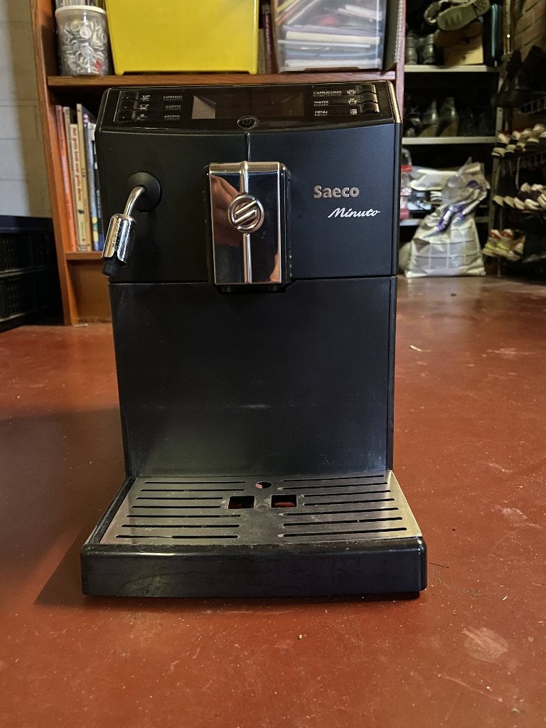Koffiemachine Saeco Minuto, Ophalen, Koffiemachine, Koffiebonen, Zo goed als nieuw