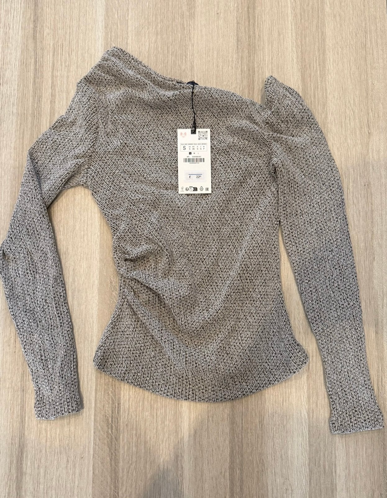 Nieuw asymmetrische top zara maat S, Kleding | Dames, Ophalen, Zo goed als nieuw, Maat 36 (S)