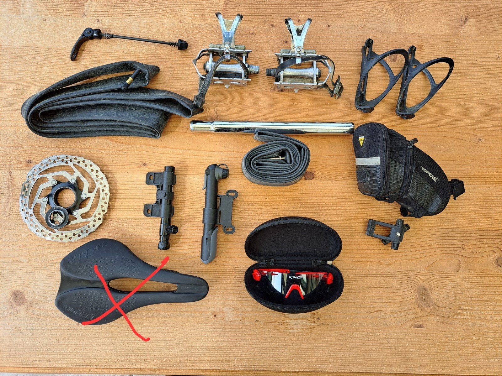 Fietsaccessoires, Ophalen