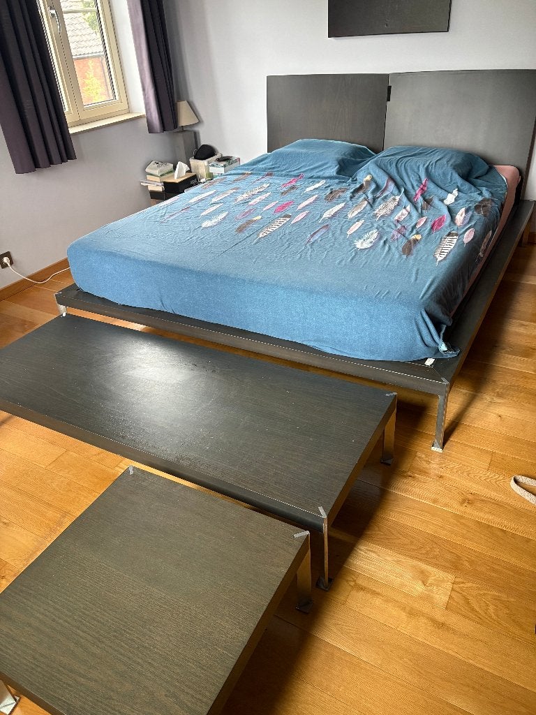 Lit italien de luxe - Design vintage unique - Très bon état, Maison & Meubles, Chambre à coucher | Lits, Comme neuf, Enlèvement