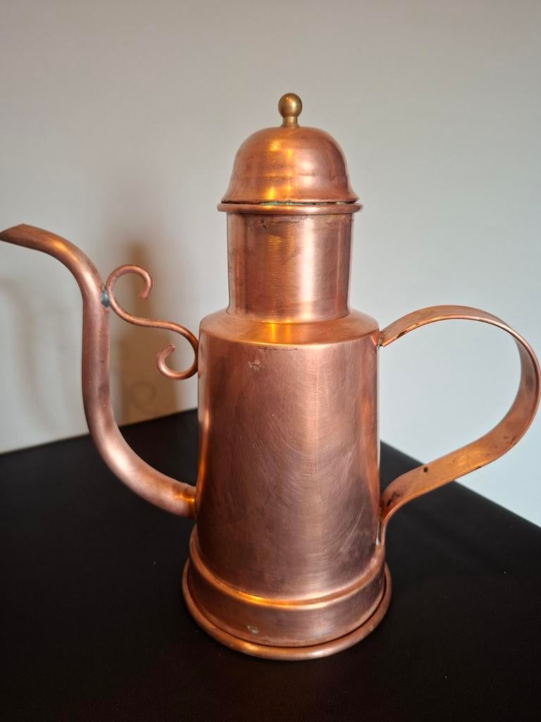 HUILIER / PICHET EN CUIVRE, Antiquités & Art, Envoi, Cuivre