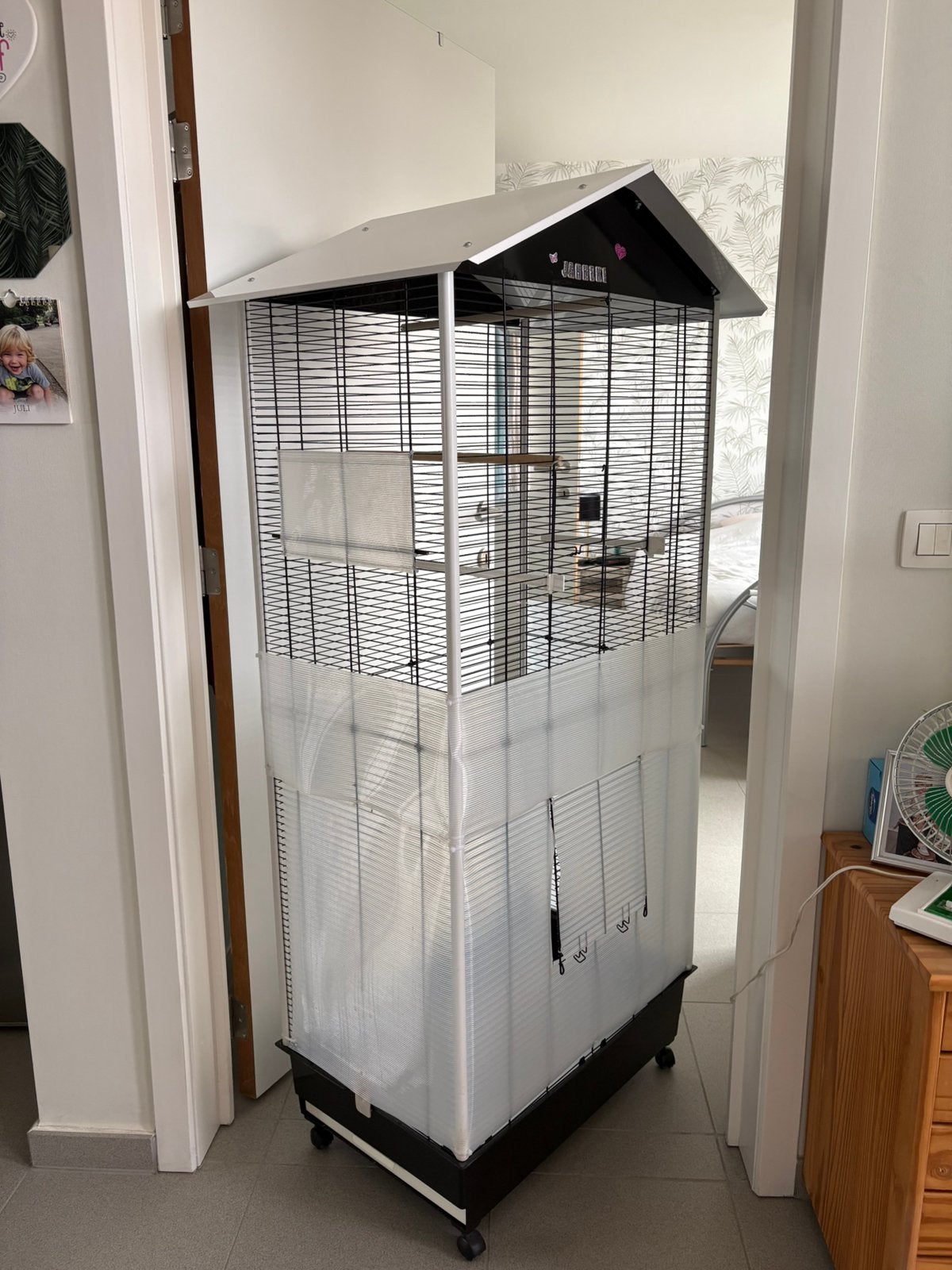 Ferplast Vogelkooi - 43 x 68 x 160 cm, Ophalen, Zo goed als nieuw, Vogelkooi