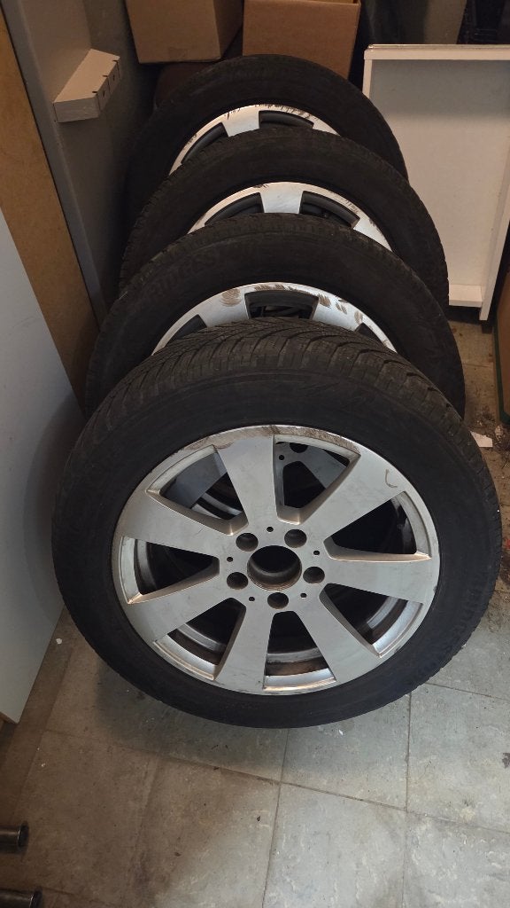 Velgen Met Bandenmaat 205/55/16 Mercedes A,B,C-Klasse Uniek!, Ophalen, Gebruikt, 16 inch, Banden en Velgen