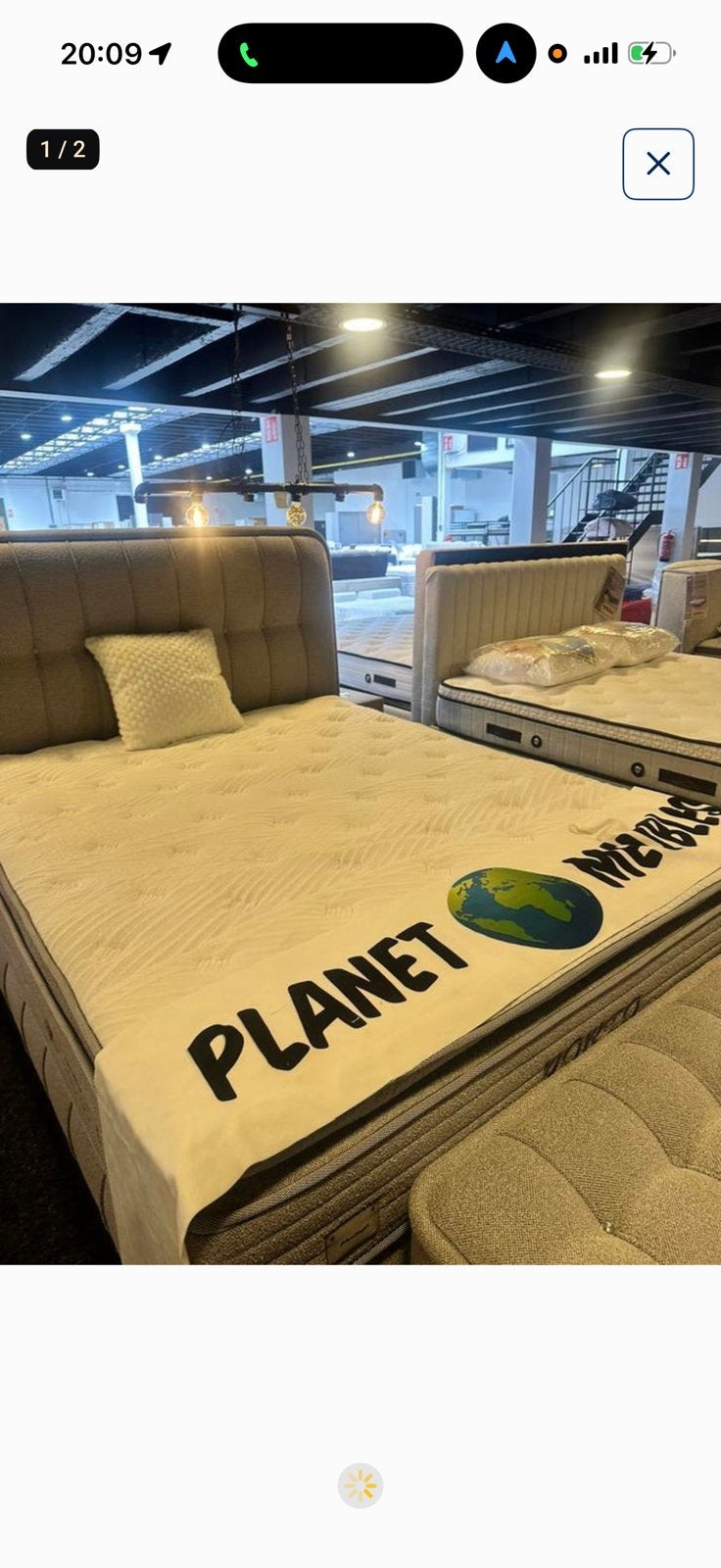 Hoofdbord en matras te koop, Huis en Inrichting, Ophalen, Solo-systeem, Nieuw, 200 cm