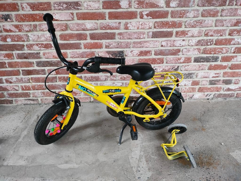 Kinderfiets 12 Inch BikeFun Kids, Ophalen, Terugtraprem, Zijwieltjes, BikeFun Kids (BFK)