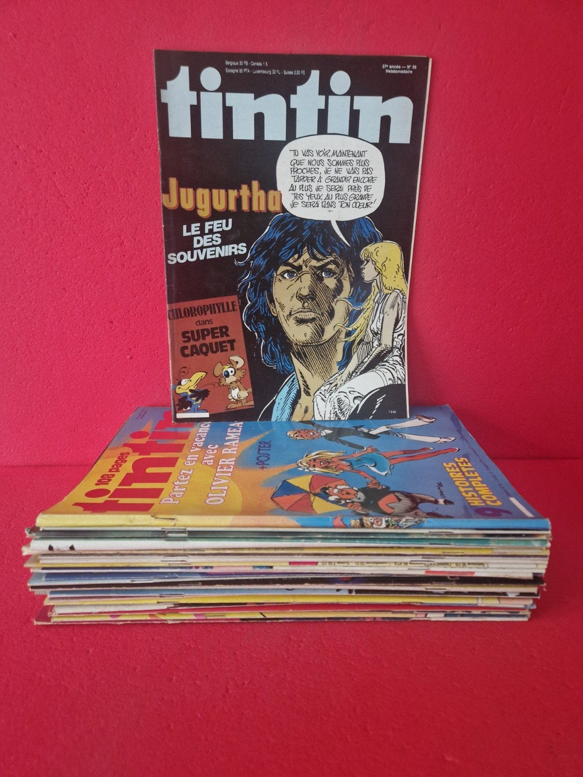 lot de 28 hebdomadaires le journal de tintin, 1982, Livres, Enlèvement ou Envoi