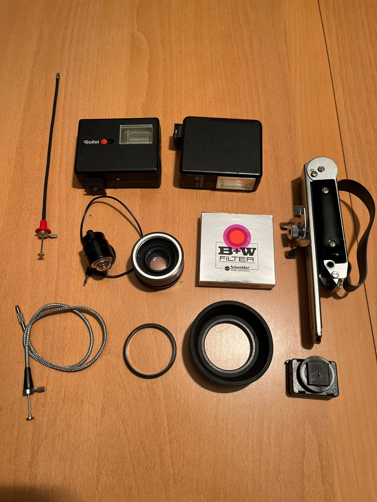 Lot accessoires photo argentique vintage, Enlèvement, Comme neuf, Olympus