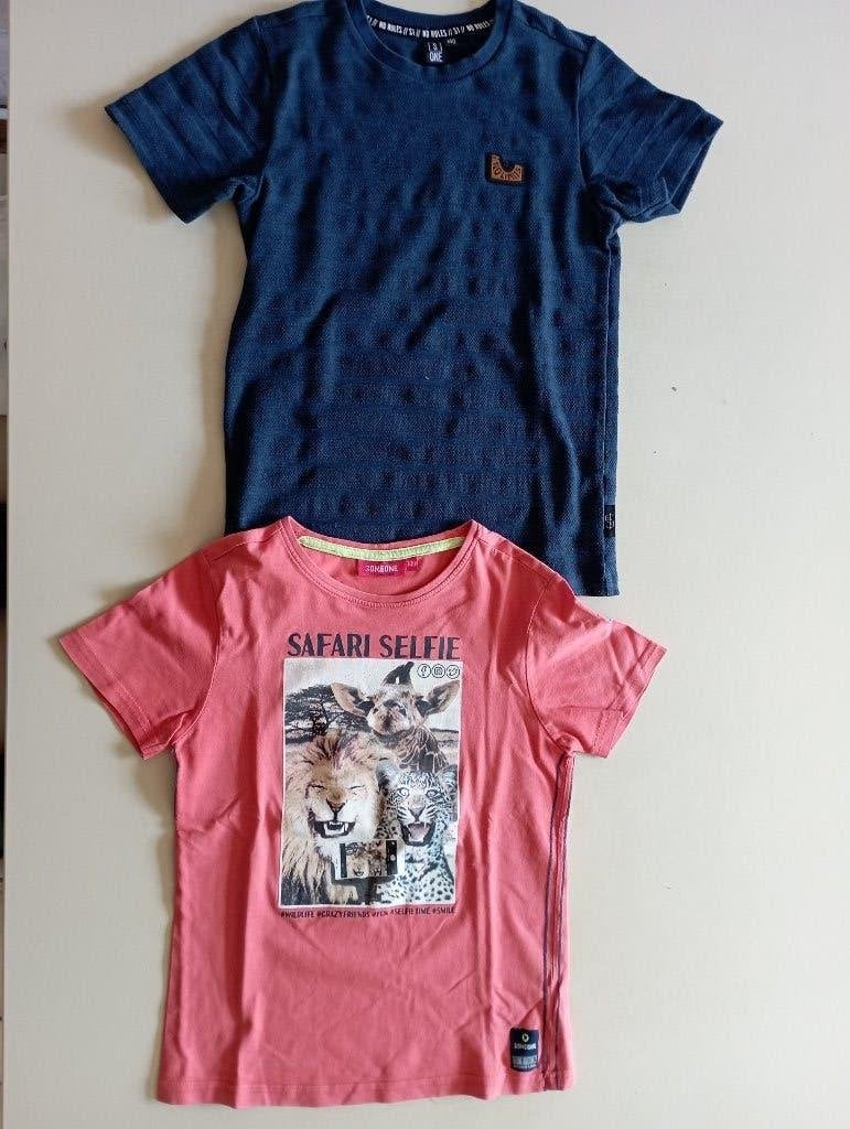 9 T-shirts met korte mouwen maat 140, Kinderen en Baby's, Kinderkleding | Maat 140, Ophalen of Verzenden, Zo goed als nieuw, Shirt of Longsleeve