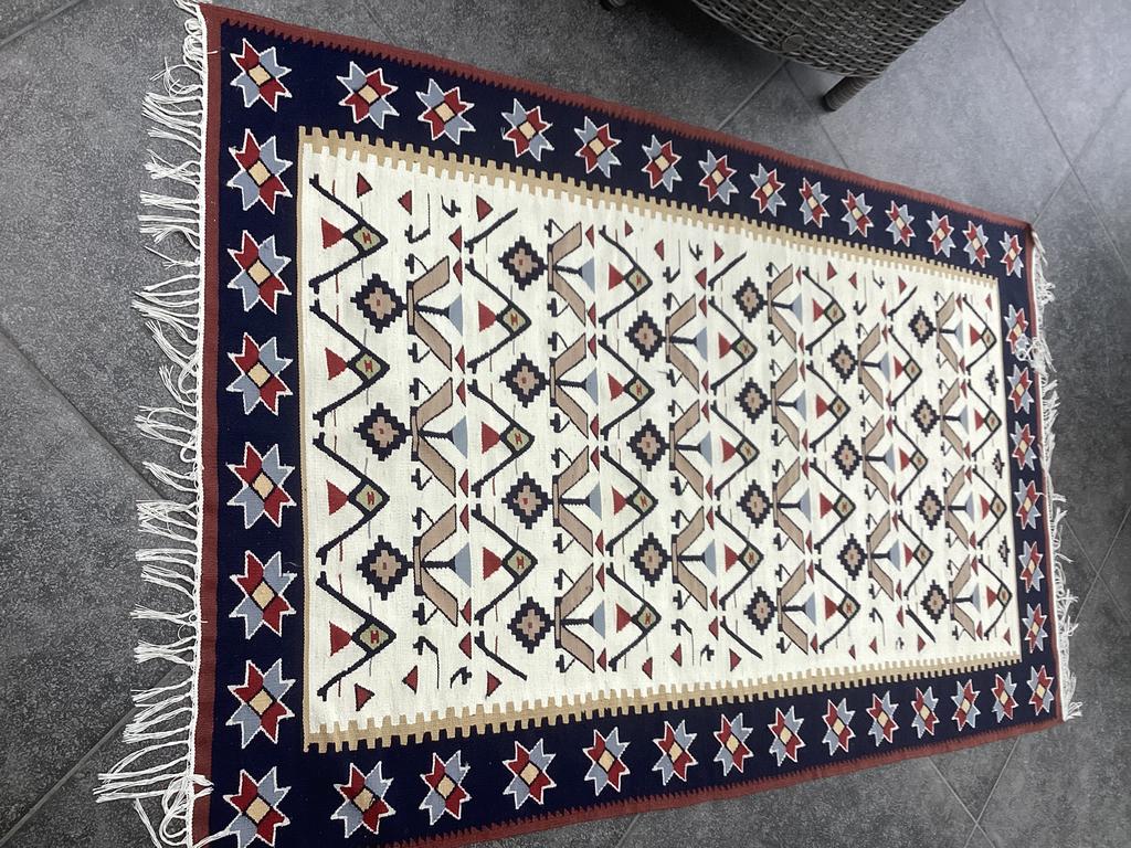 Tapis oriental authentique/Kelim/Sharm el Sheikh/162x100 cm, 100 à 150 cm, Autres couleurs, Comme neuf, Enlèvement