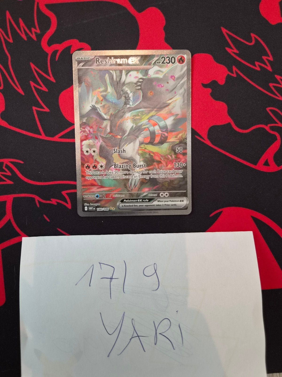 reshiram ex 166, Enlèvement ou Envoi, Neuf