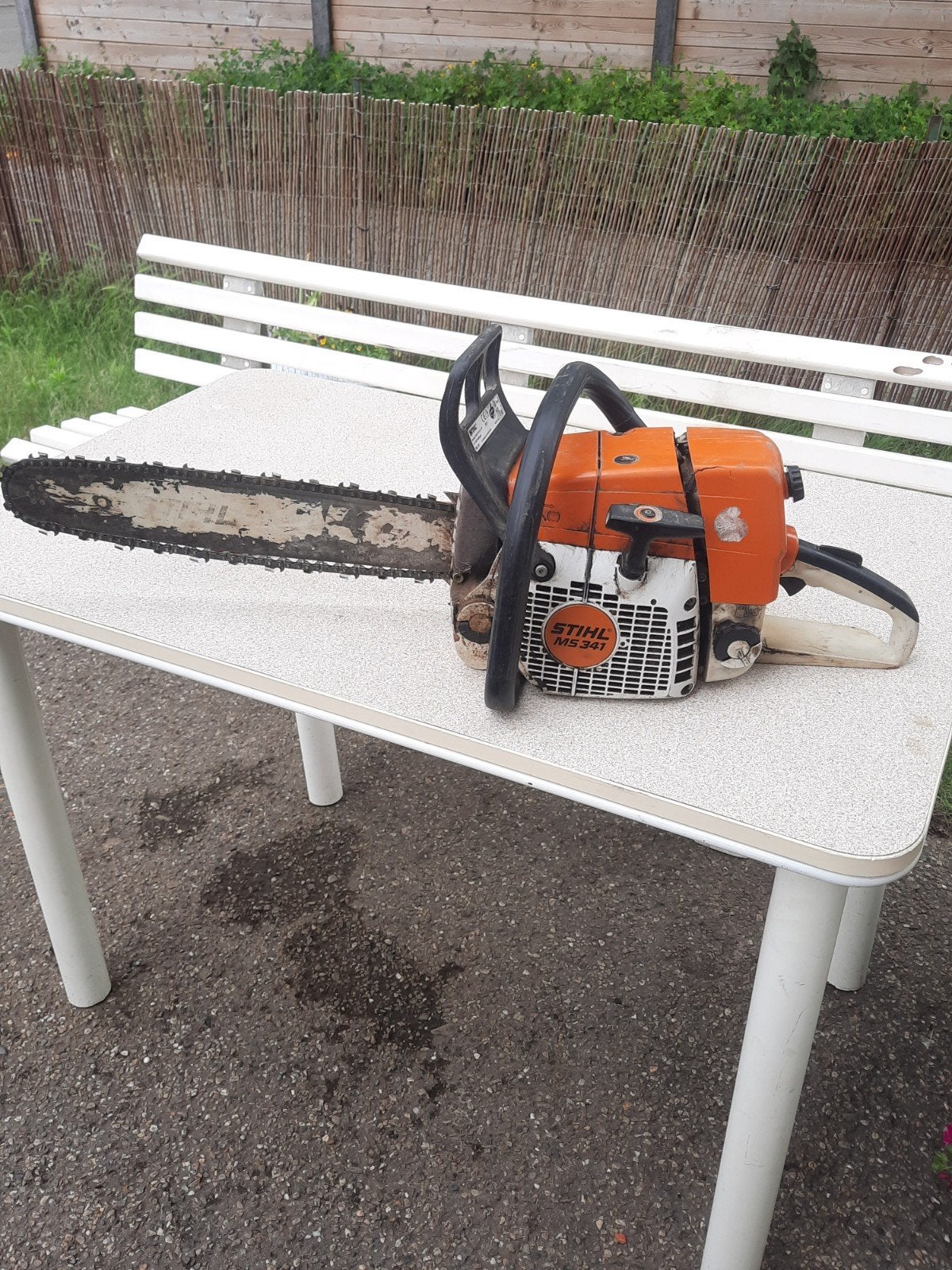 kettingzaag stihl MS 341, Tuin en Terras, Hand-tuingereedschap, Ophalen