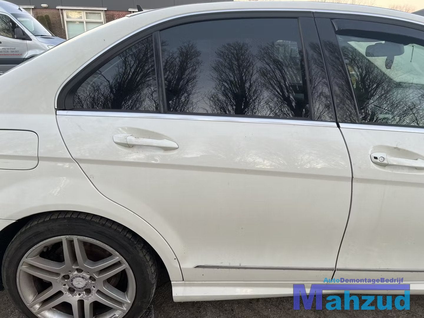 MERCEDES C KLASSE W204 WIT 650 rechts achter deur 2007-2011, Gebruikt, Mercedes-Benz AG, Deur, Mercedes-Benz