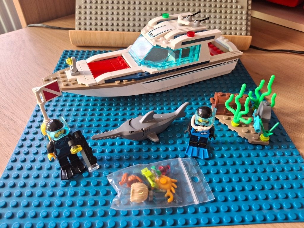 Lego - 60221 - Yacht de plongée, City, Enlèvement ou Envoi, Lego, Utilisé