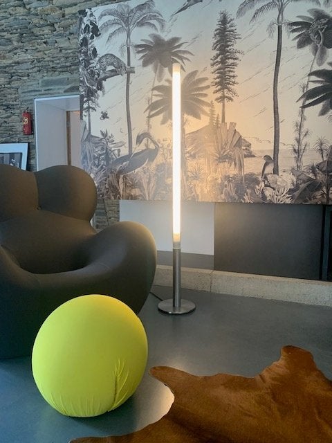 Lampadaires design italien, Maison & Meubles, Lampes | Lampadaires, Comme neuf, 150 à 200 cm, Verre, Métal, Autres culots, Enlèvement