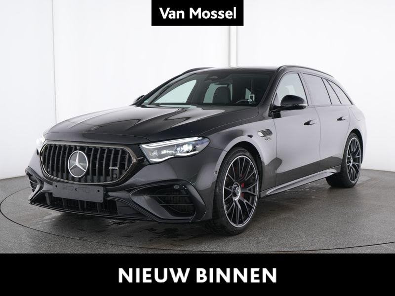 Mercedes-Benz E 53 AMG Break HYBRID 4MATIC+ +PANO+BURMESTER+, Auto's, Automaat, Stof, Gebruikt, Zwart