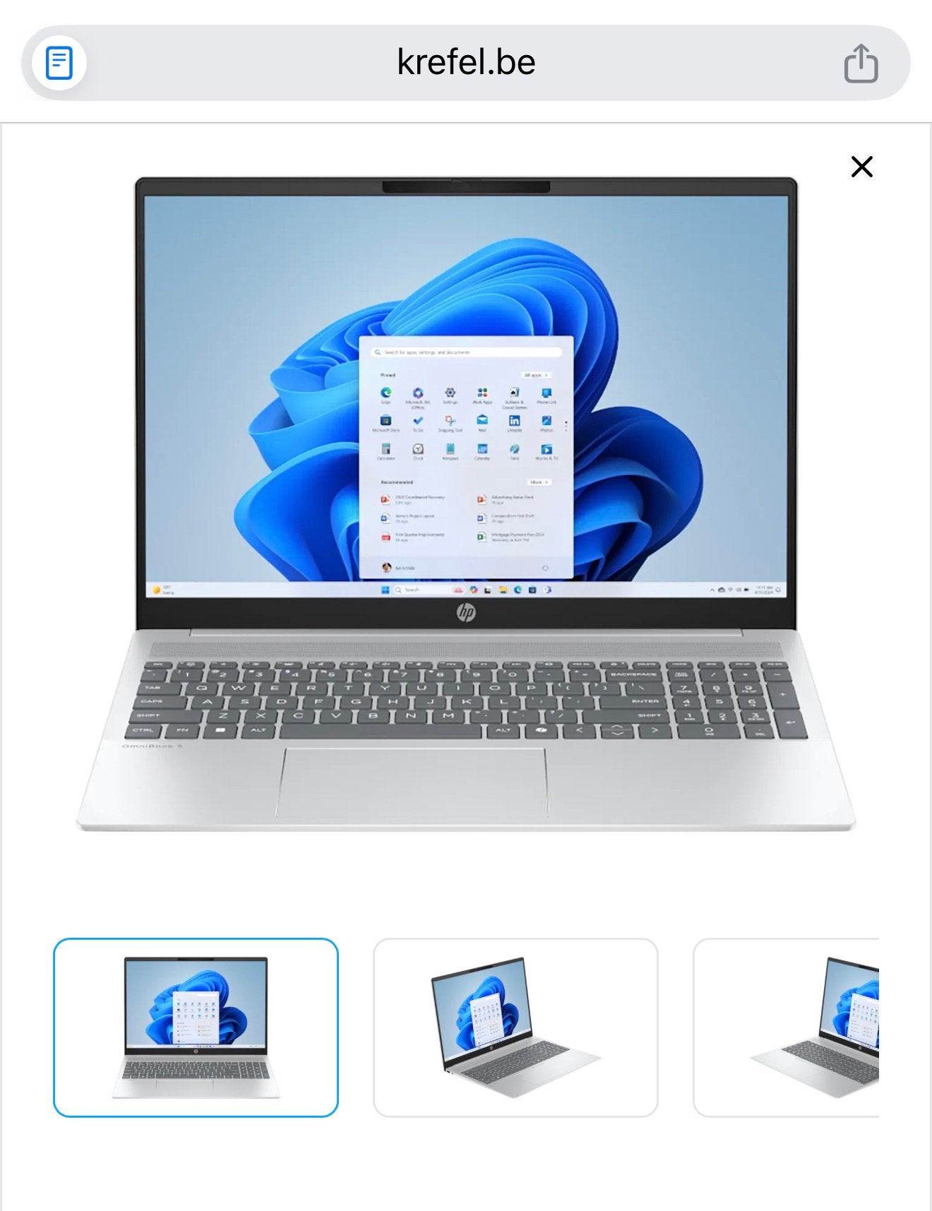HP OmniBook 5 LaptopNGAI 16-ag1024nb, Ophalen, Nieuw