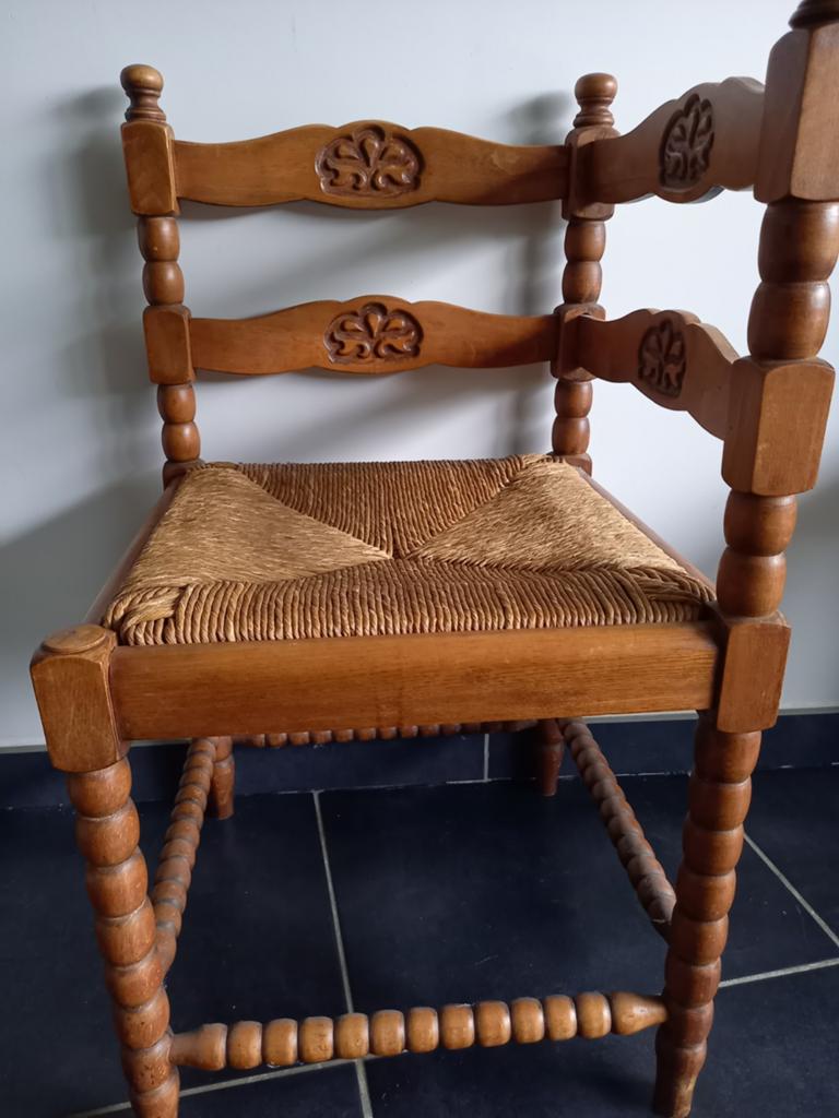Chaise d'angle vintage brutaliste (style Charles Dudouyt) —, Enlèvement