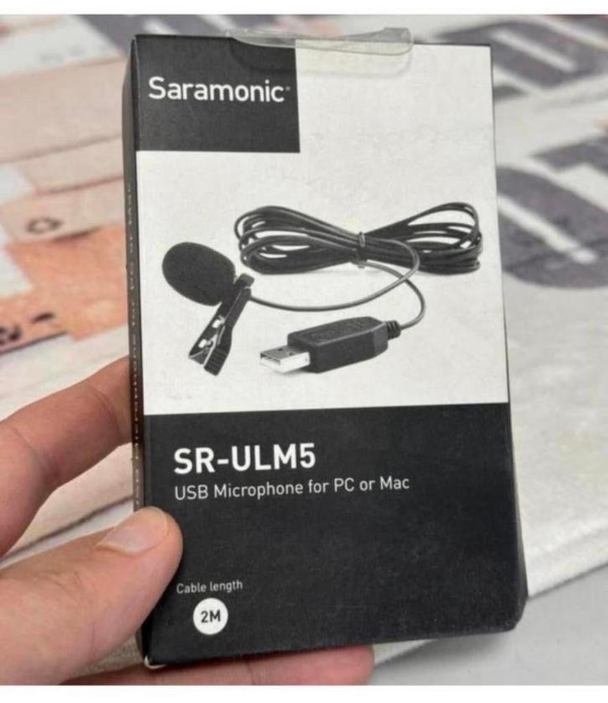 Saramonic - USB Mic Microfoon voor Mac en PC 2-Meter kabel, Muziek en Instrumenten, Microfoons, Nieuw, Ophalen of Verzenden