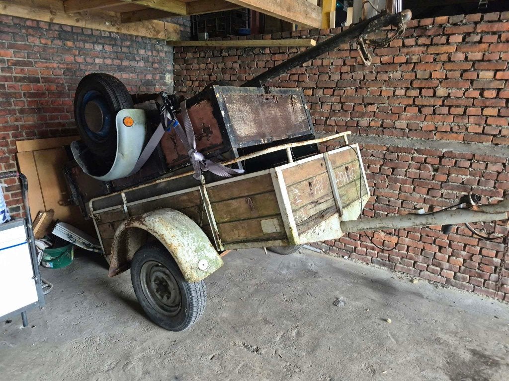 Aanhangwagen saris / daf, Ophalen, Gebruikt