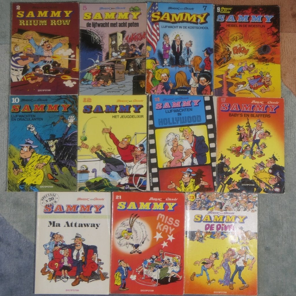 11 strips reeks Sammy, Plusieurs BD, Enlèvement ou Envoi, Berck & Cauvin, Utilisé