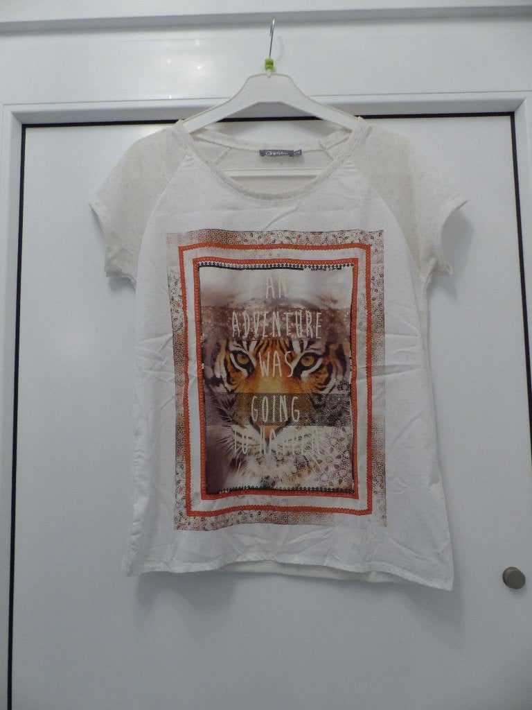Blouse blanche Geisha - taille S, Taille 36 (S), Comme neuf, Blanc, Geisha