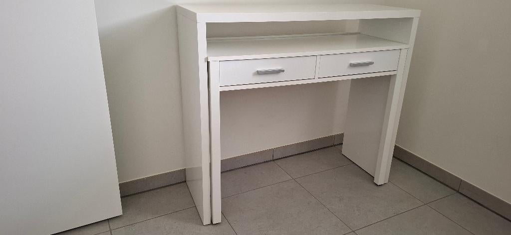 Bureau, Huis en Inrichting, Bureaus, Ophalen, Gebruikt, 37 cm, Hout