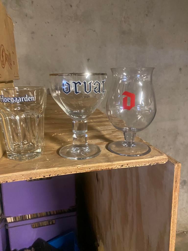 Glazen 6 duvel (harde plastiek)6 westmalle, Enlèvement, Neuf, Verre ou Verres, Duvel