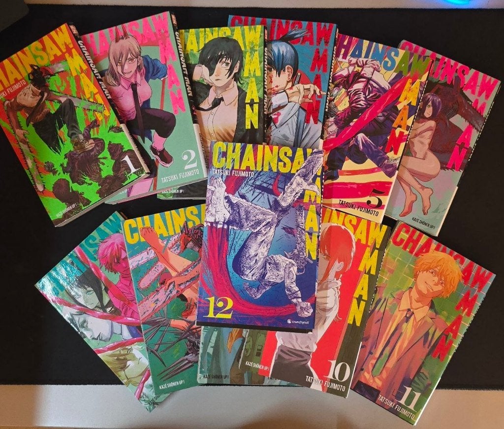 Lot de 12 tomes de Chainsaw Man de Tatsuki Fujimoto, Livres, Enlèvement ou Envoi, Série complète ou Série, Comme neuf, Tatsuki Fujimoto
