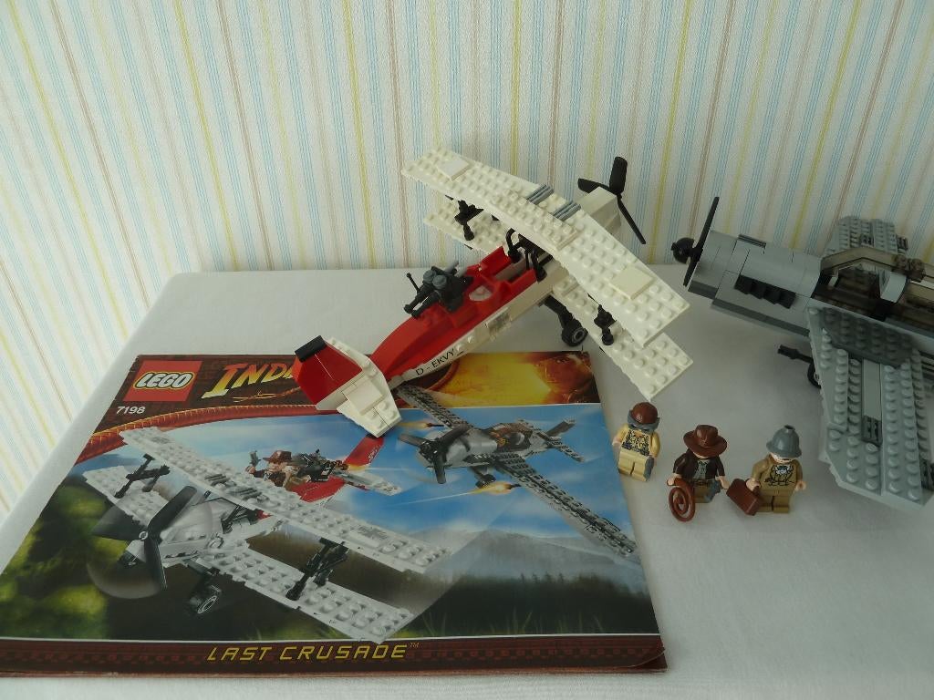 Lego Indiana Jones Last Crusade 7198 Fighter Plane Attack, Enlèvement ou Envoi, Comme neuf, Ensemble complet, Lego