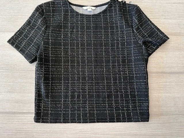 Blouse / truitje H&M maat S (nr2441a), Kleding | Dames, H&M, Zwart, Ophalen of Verzenden, Zo goed als nieuw
