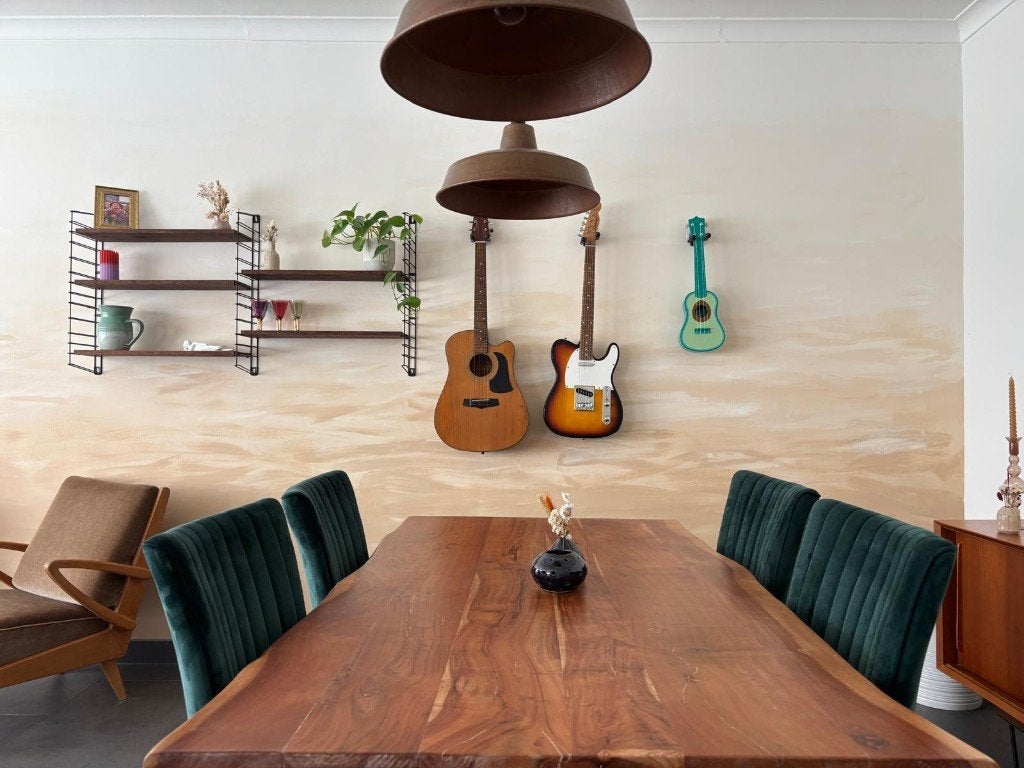 Eettafel, Huis en Inrichting, Tafels | Eettafels, Ophalen, Gebruikt, Eikenhout, 50 tot 100 cm