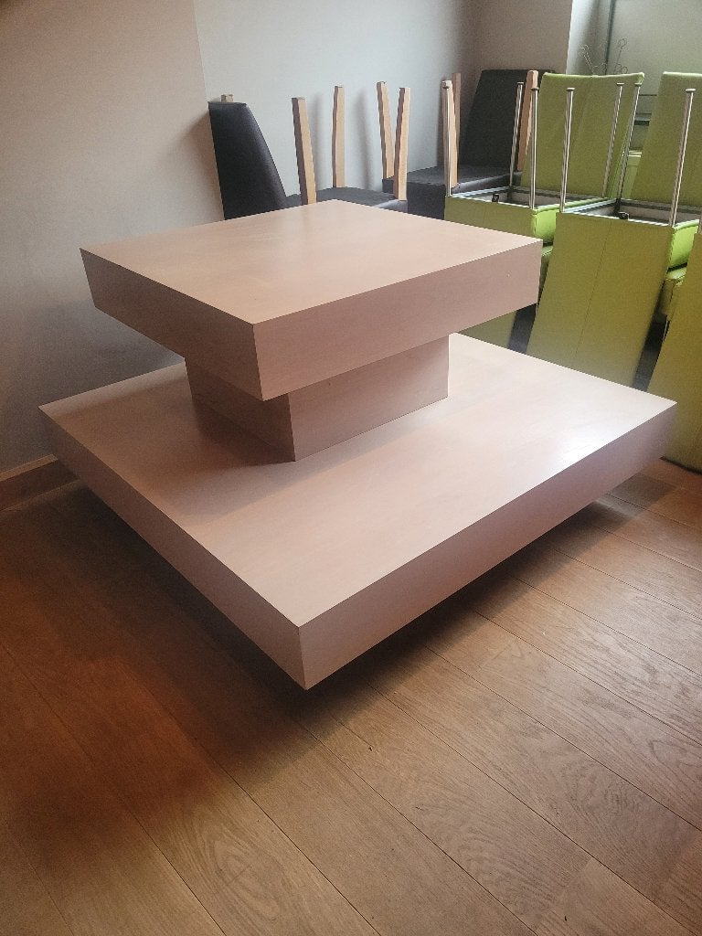 2 Salontafels, Ophalen, Gebruikt, 50 tot 100 cm, Vierkant