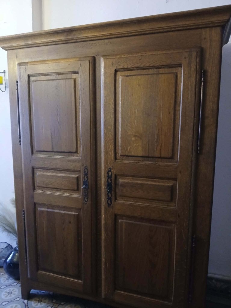Salle à manger complète 100% chêne massif, Enlèvement, Comme neuf, Campagnard "Cabreiros"