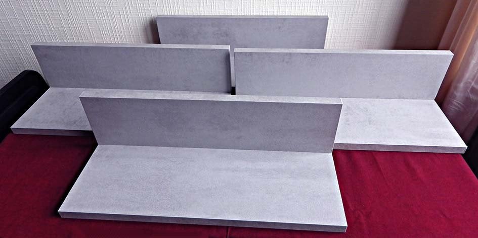 Set van 4 Identieke Zwevende Muurleggers, Huis en Inrichting, Ophalen, Nieuw
