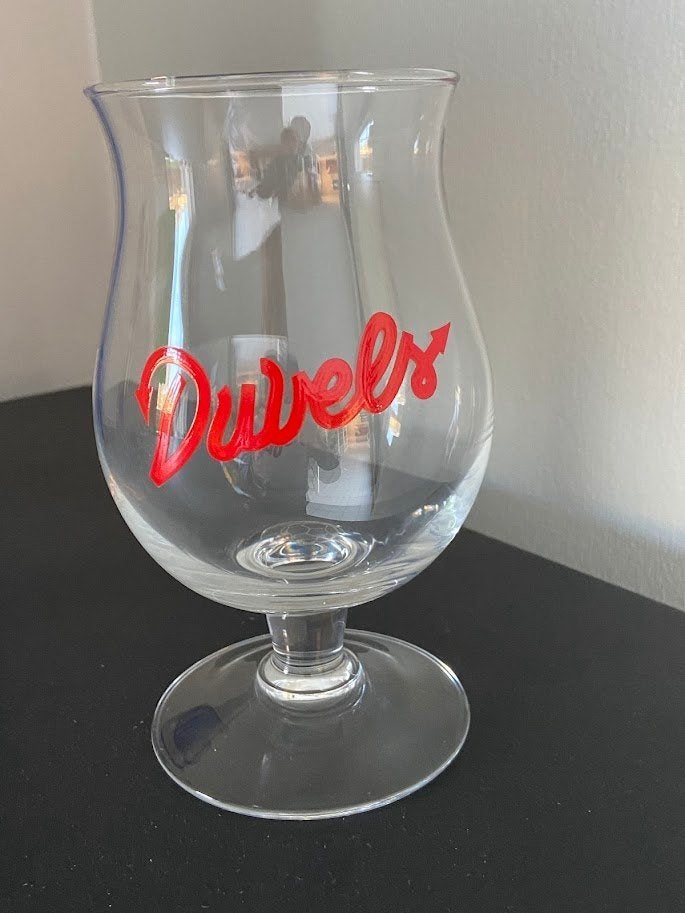 4 DUVEL bierglazen te koop met o.a glas van WK voetbal 2018, Enlèvement, Comme neuf, Autres types