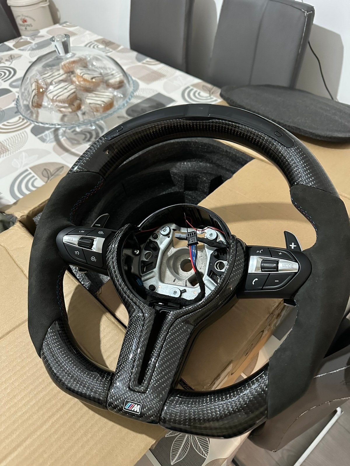 Volant BMW full carbone LED alcantara, Auto-onderdelen, Besturing, BMW, Ophalen