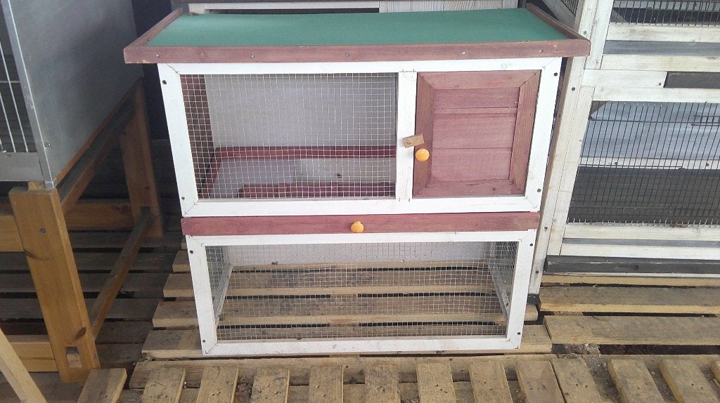 clapier en bois 2 étages jamais utilisé 90x85x45cm., Animaux & Accessoires, Enlèvement, Neuf